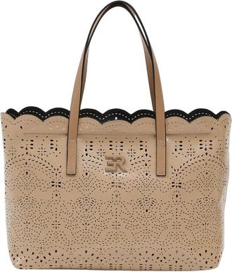 Ermanno Scervino Geperforeerde Lucid Shopping Bag - Dames - Shoppers - Beige - ONE Size - Tassen