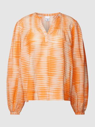 Tonno & Panna Blusenshirt im Batik-Look Modell Majviton in Orange, Größe 36