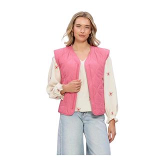 Ydence Ydence - Gilet Brynn - Dames - Jassen - Roze - Maat: L