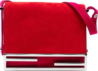 Fendi Borsa a tracolla in pelle scamosciata XX secolo - Rosso