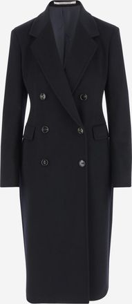 Tagliatore Navy Blue Double-Breasted Coat