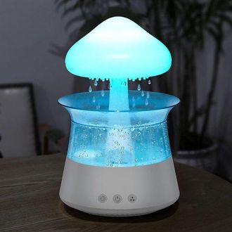 OEM Humidificador Nube De Lluvia - Difusor De Aromaterapia - Luz De 7 Colores - Blanco