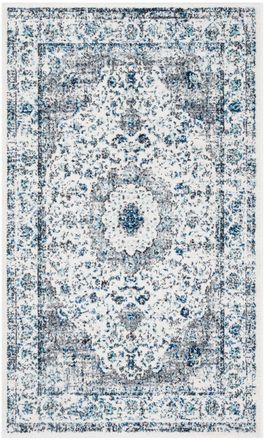 Safavieh Alfombra transicional de polipropileno gris/blanco, 122 x 183 cm