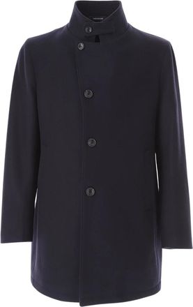 Tagliatore Single-Breasted Jas - Heren - Mantel - Blauw - 2XL - Wol - Jassen