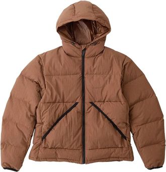 Gramicci Down Puffer Hooded Jacket - Heren - Winterjassen - Bruin - XL - Nylon - Jassen