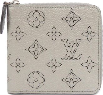 Louis Vuitton Metallic Gray Leather Wallet (Bi-Fold) (Pre-Owned)