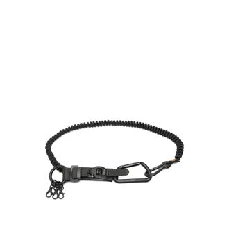 Innerraum Zwarte Karabijnhaak Sleutelhanger - Heren - Riemen - Zwart - ONE Size - Accessoires