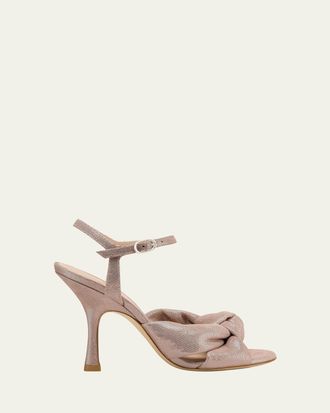 Stuart Weitzman 100mm Soplaya Ankle-Strap Sandals