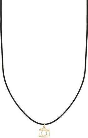 Ember Fine Jewelry Camera Pendant Necklace in Gold at Nordstrom Rack