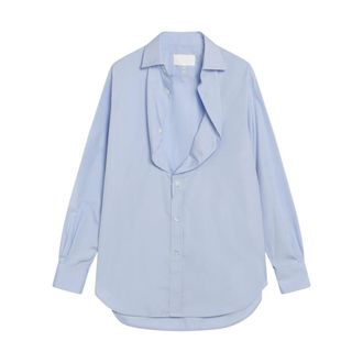Maison Margiela Shirts, female, Blue, Size: XS Long-sleeved Shirt