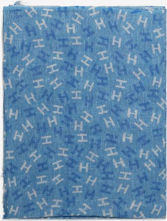 Hemisphere Schal aus Wolle und Leinen Nies