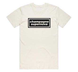 Sanfran Clothing Champagne Supernova Top Britpop UK 90s 00s Merch Tour Rock Band 2025 Sunshine Going Unisex T-Shirt Tee Medium/Natural