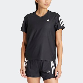 adidas Laufshirt ADIDAS PERFORMANCE OTR B TEE, Damen, Gr. XS, schwarz, Obermaterial: 86% Polyester, 14% Elasthan, clean, normal, Rundhals, Shirts Laufshirt