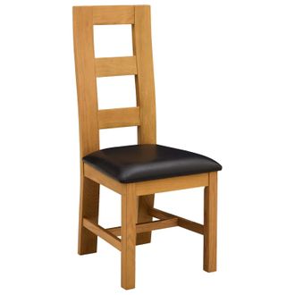 vidaXL Silla De Comedor 2 Uds. Madera De Roble S&oacute;lido Negro Vidaxl