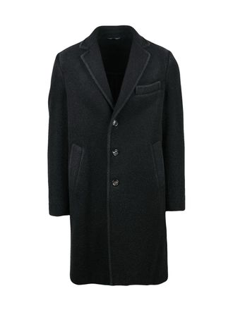 Circolo 1901 Black Virgin Wool-Blend Coat