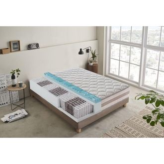 Materassi & Doghe Materassiedoghe - Materasso 800 molle e Memory Foam - 9 zone differenziate - sfoderabile - alto 25 cm - 200x200