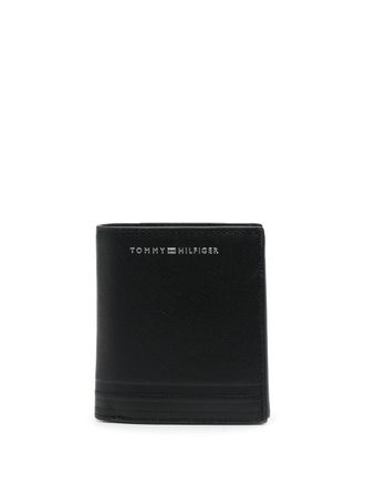 Tommy Hilfiger Portafoglio bi-fold con stampa - Nero