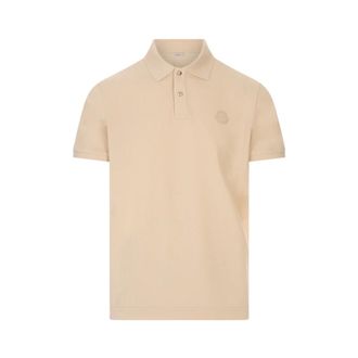 Moncler Polo Shirts, male, Brown, Size: S Short Sleeve Polo