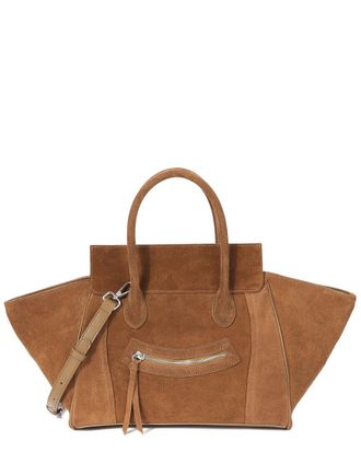 Tiffany & Fred Suede & Leather Winged Tote