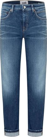 Cambio Carrot-Fit Jeans - Dames - Slim Fit Jeans - Blauw - S L30 - Denim - Jeans