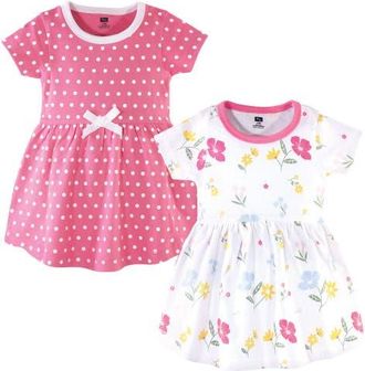 Hudson Baby Stylish Baby Dress 2Pk in Spring Mix at Nordstrom, Size 12-18M