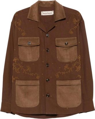 Baziszt Anakin Overshirt - - Jackets - Uomo - Marrone - M