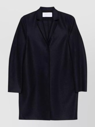 Harris Wharf London wool coat long sleeves notched lapels
