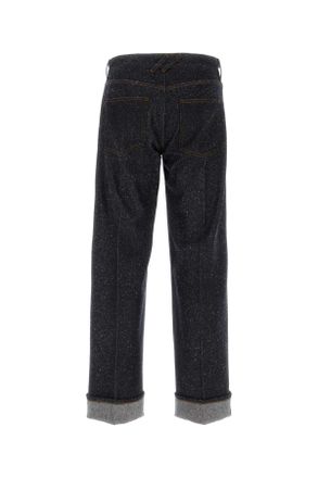 Burberry Mens Melange Blue Denim Jeans Indigo