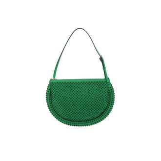 J.W.Anderson J.W. Anderson Green Suede Bumper-moon Shoulder Bag