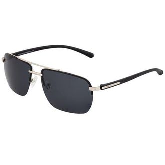 Simplify Lennox Polarized Sunglasses in Silver/black at Nordstrom