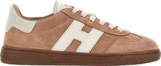 Hogan Cool H Beige Calfskin Sneakers