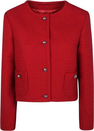 Patou Boxjas zonder kraag - Dames - Blazers - Rood - M - Jassen