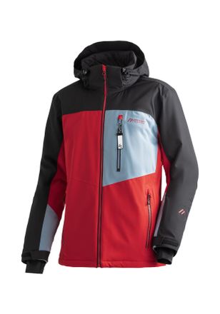 Maier Sports Skijacke MAIER SPORTS Oravice, Herren, Gr. 48, rot (hellrot), 100% Polyester, hoch geschlossener Ausschnitt, Jacken Skijacke, Herren Winterjacke mit R