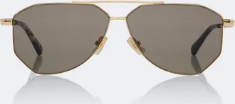 Bottega Veneta Gafas de sol aviador Ribbon