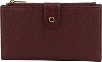 Pourchet Accessoires, Dames, Rood, ONE Size, Leer, Club Large Wallet