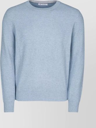 Brunello Cucinelli cashmere ribbed crew neck jumper