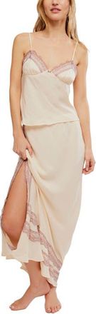 Free People Wish You Were Here Camisole & Maxi Skirt Pajamas in Pearled Elderberry at Nordstrom, Size X-Large