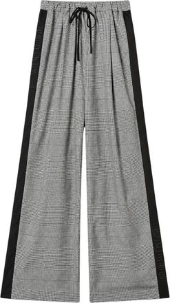 Twinset Myfo Palazzo Broek - Dames - Wijde Broeken - Grijs - S - Wol - Broeken