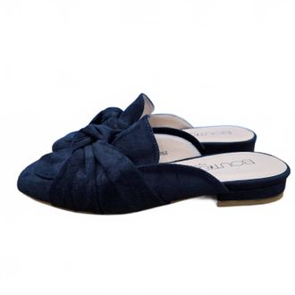 Corkys Womens Cider Knotted Slip On Shoes In Navy