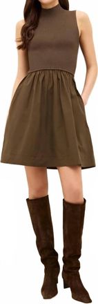 Marie Oliver Reynolds Dress In Carob
