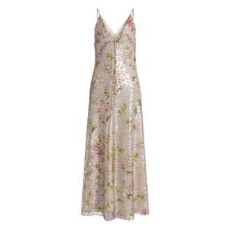 Alberta Ferretti Floral-pattern Maxi Dress