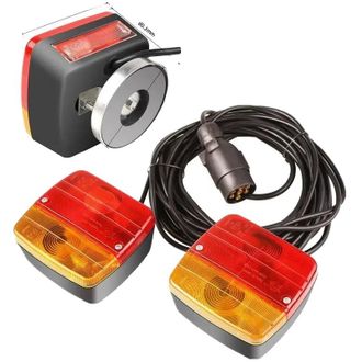 OEM Luz Magn&eacute;tica Para Remolque, Alimentaci&oacute;n De 12 V, Conector De 7 Pines, Cable De 7 Metros, Dimensiones 11 Cm X 10 Cm X 8,2 Cm, Dise&ntilde;o Multifuncional