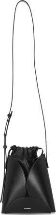Jil Sander Borsa a tracolla Curve piccola - Nero