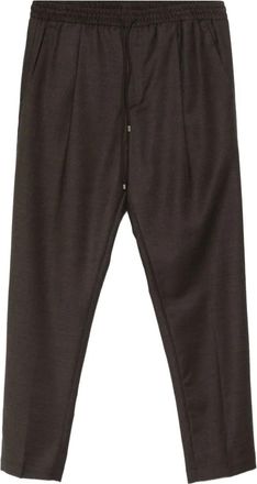 BRIGLIA 1949 Wimbledon drawstring trousers - Brown
