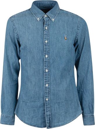 Ralph Lauren Denim Overhemd - Heren - Spijkeroverhemden - Blauw - S - Denim - Overhemden