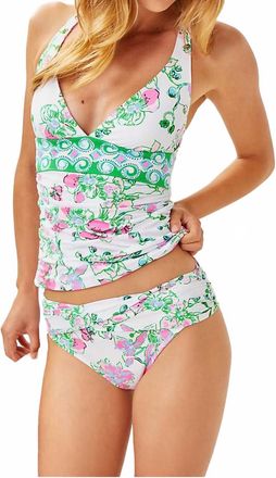 Lilly Pulitzer Lagoon Sarong Hipster Bikini Bottom In Multi Orchids On The Avenue