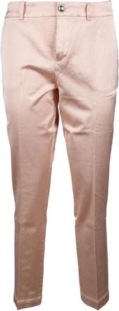 Guess Casual Stretch Viscose Spandex Broek - Dames - Straight fit broeken - Roze - M - Spandex - Broeken