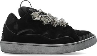 Lanvin Curb Sneakers - Heren - Sneakers - Grijs - 41 EU - Leer - Schoenen