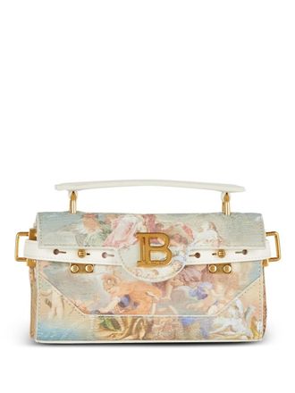 Balmain Borsa a tracolla B-Buzz 19 con stampa - Blu