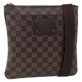 Louis Vuitton Pre-owned Cross Body Bags, female, Brown, Size: ONE SIZE Pre-owned Damier Ebene Shoulder Bag